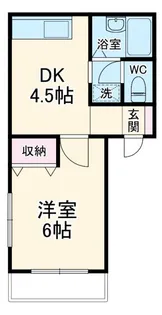 ハイツみゆき【1階】の間取り