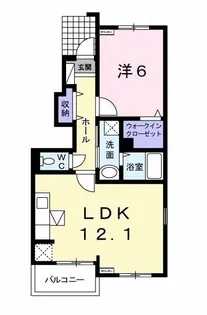ヴァイオレット ハーモニー【1階】の間取り
