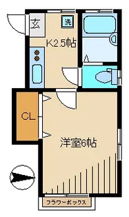 たちばな荘【2階】の間取り