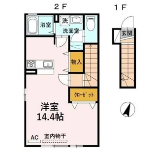 新潟県新潟市中央区天明町【アパート】の間取り