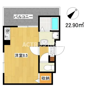 大阪府大阪市阿倍野区西田辺町2【マンション】の間取り
