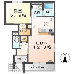 梵【2階】の間取り