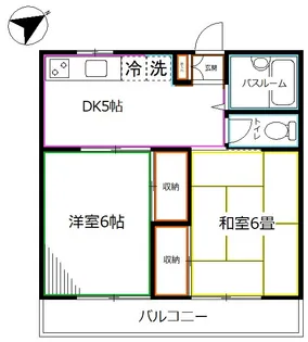 東京都杉並区和田1【アパート】の間取り