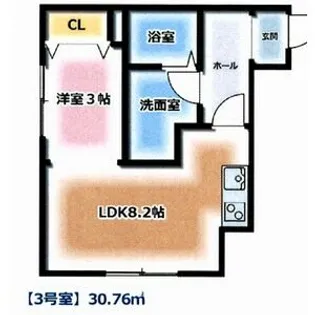 メリディアンK-I【1階】の間取り