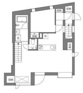 ルクール市ヶ谷払方町【3階】の間取り