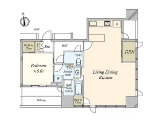 アルバックスタワー金山駅前【8階】の間取り