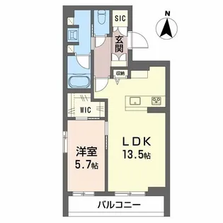 Forena上杉6丁目【3階】の間取り