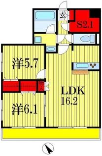 ヴァンヴェール葛城【1階】の間取り