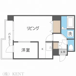 エスパシオ琴似【9階】の間取り