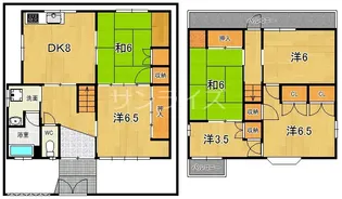 大阪府東大阪市中野1【一戸建】の間取り