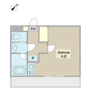 1Rの間取り画像
