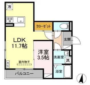 D-Crinum下土狩【2階】の間取り
