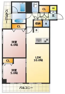 藤和東池袋コープ【6階】の間取り
