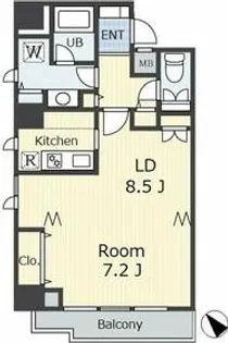 白金アネックス【8階】の間取り