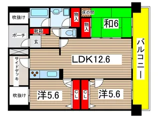 トレゾァ西原【2階】の間取り