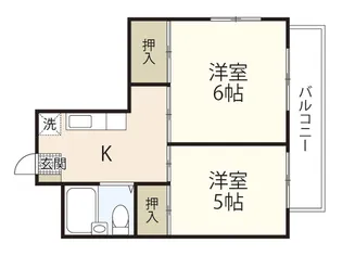 ハイネス江波【8階】の間取り