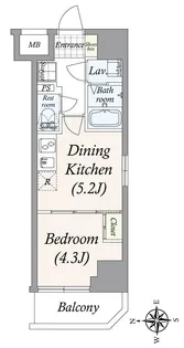 GRAN PASEO 清澄白河【10階】の間取り