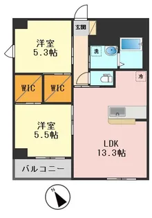 東京都葛飾区金町3【マンション】の間取り