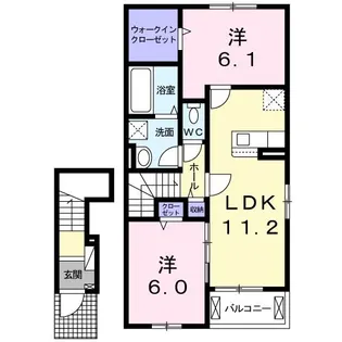 グランツ【2階】の間取り