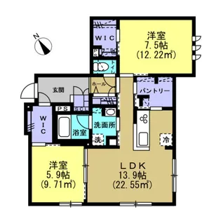 トレリス【1階】の間取り