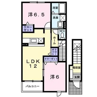 サニーヒルズ C【2階】の間取り