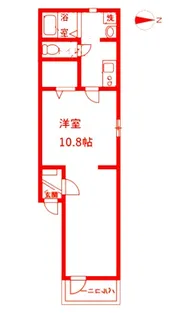 リーヴェルポート横浜三ッ沢LUKIA【1階】の間取り