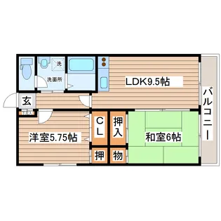 クリスタルテラス【3階】の間取り