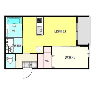 パロス大観町アルデア【2階】の間取り