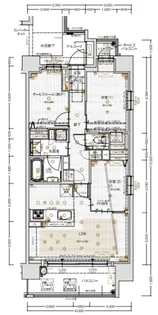大阪府箕面市船場東2【マンション】の間取り