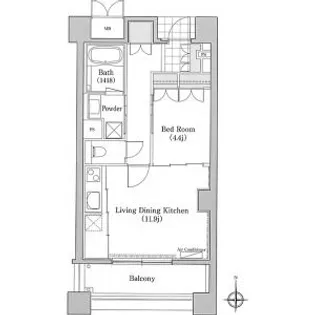 愛知県名古屋市東区東桜2【マンション】の間取り