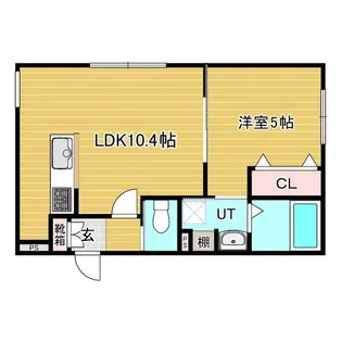 ヴィアルCity恵庭【4階】の間取り