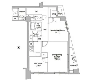 コンフォリア原宿【4階】の間取り