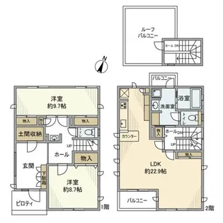 神奈川県逗子市桜山7【一戸建】の間取り