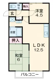 ハイツナカノ【2階】の間取り