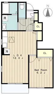 東京都町田市三輪町【アパート】の間取り