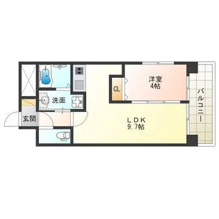 ラブニール西長堀パークフロント【7階】の間取り