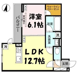 埼玉県さいたま市浦和区北浦和2【アパート】の間取り