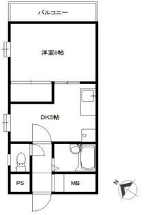 平和台不二ハイツ【2階】の間取り