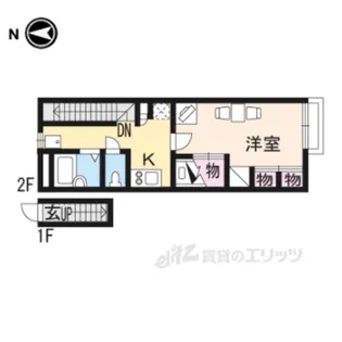 レオパレスTukasa【2階】の間取り