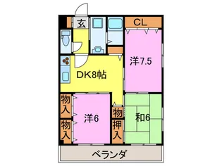 メゾンハピネス和泉【3階】の間取り