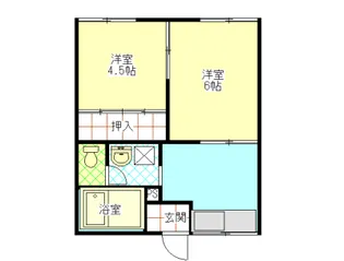 喜八屋ハイツ【1階】の間取り