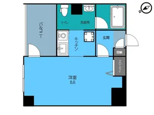 BUENA西堀通5番町【10階】の間取り