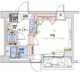ブライズ大森町【4階】の間取り