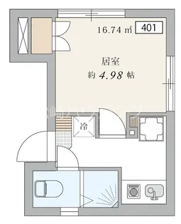 アプリコットハウス上高田【4階】の間取り
