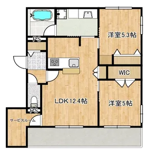 グラヴィスコート元住吉【3階】の間取り