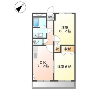 サンパティークS【2階】の間取り