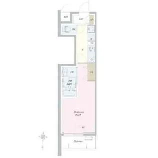 ロイジェント山王【1階】の間取り