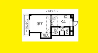 ジュネス西中島【3階】の間取り