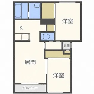 シルスII【2階】の間取り