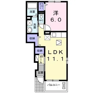 コートロティ-【1階】の間取り